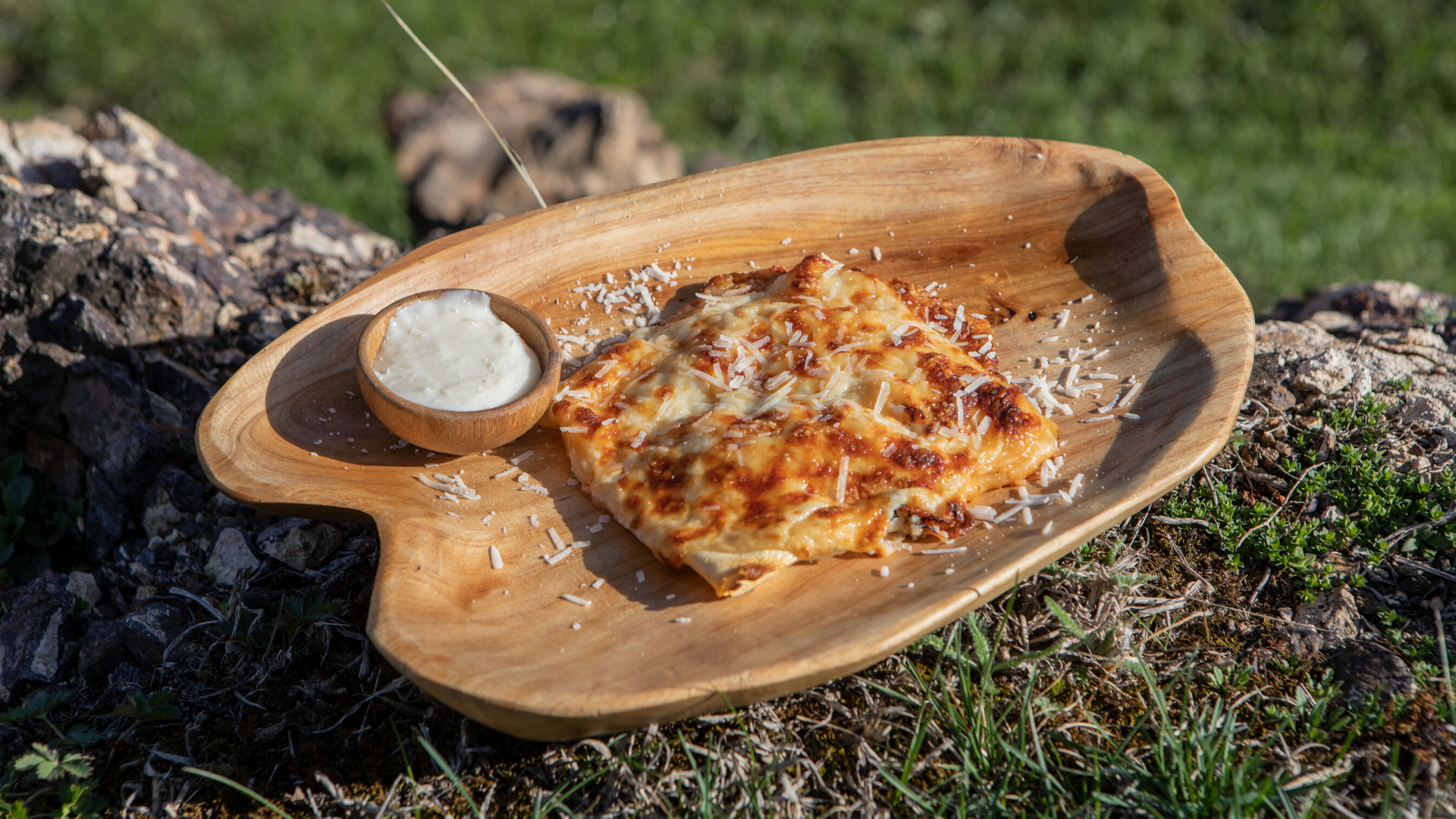 Lasagna Pockets Cooked Outdoors