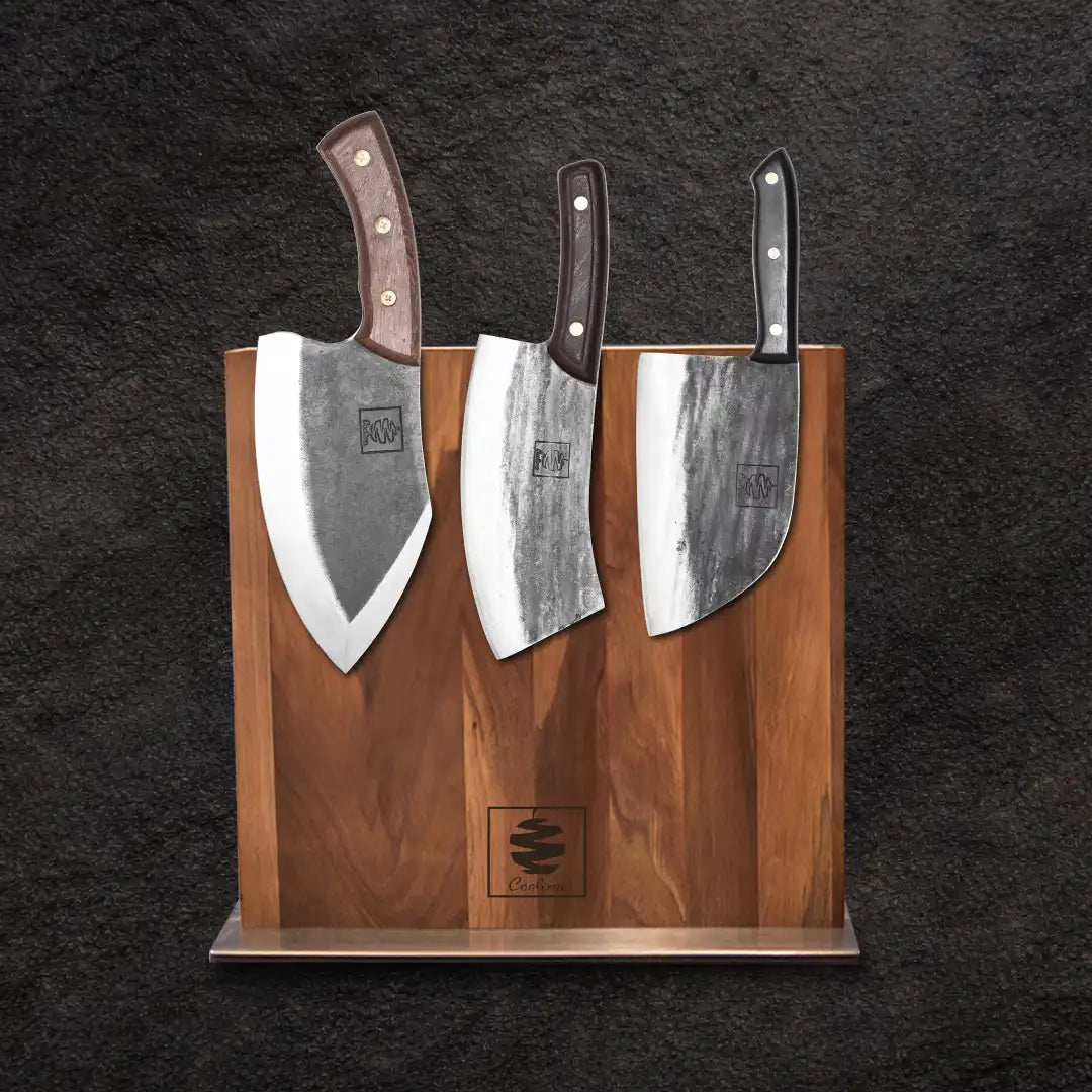 Walnut Magnetic Knives Holder