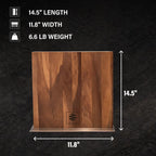 Walnut Magnetic Knives Holder