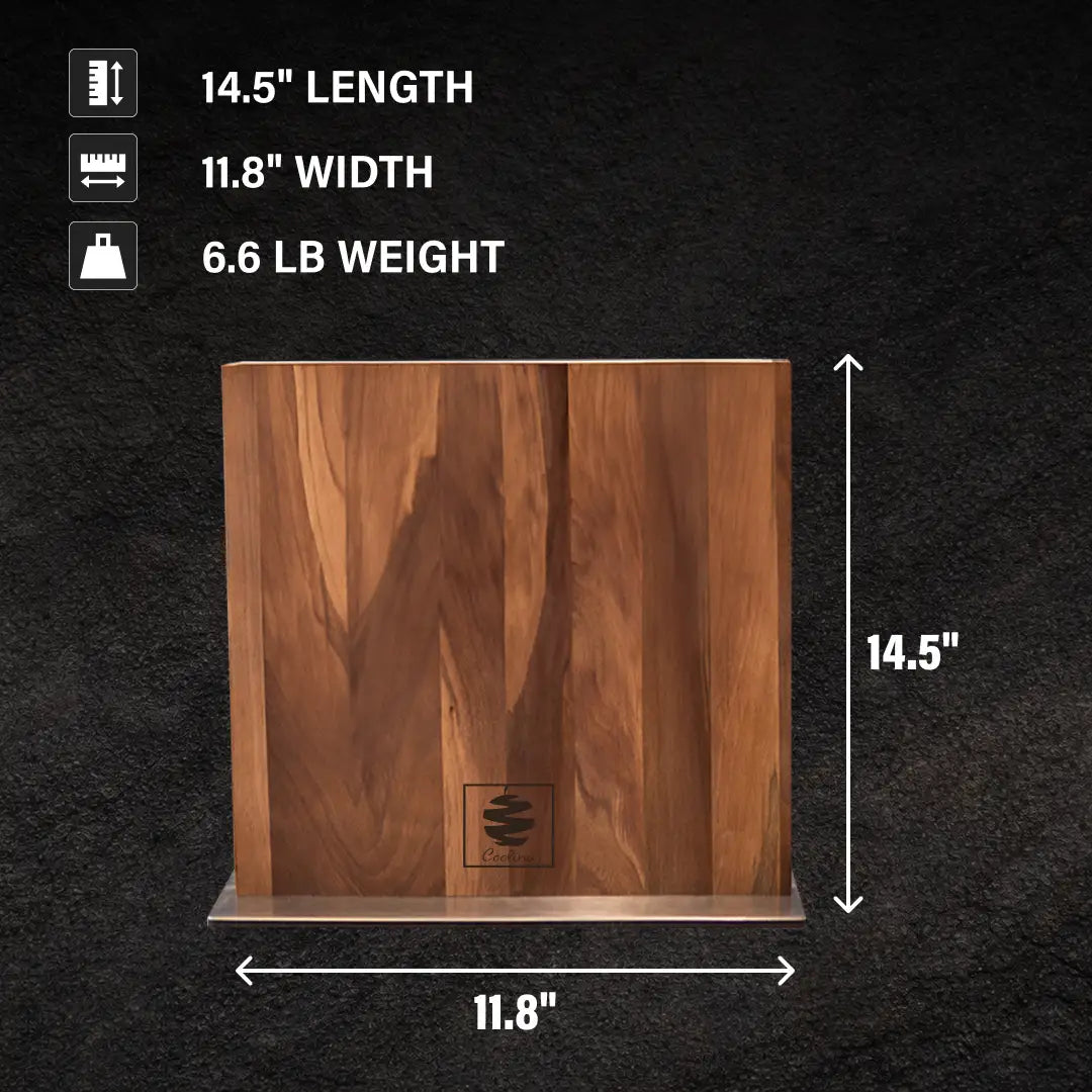 Walnut Magnetic Knives Holder