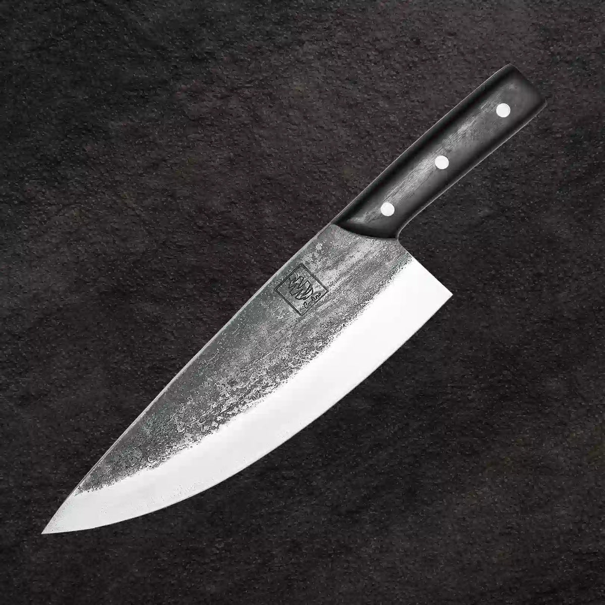 Tungsten FAT 9.5" Chef knife — engraved preview